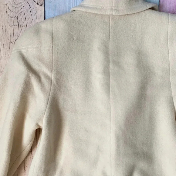Vintage made in USA off white wool long coat - Picture 8 of 9